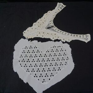 Vintage Crafting Supplies 2 Misc Pieces Of Lace And Trim